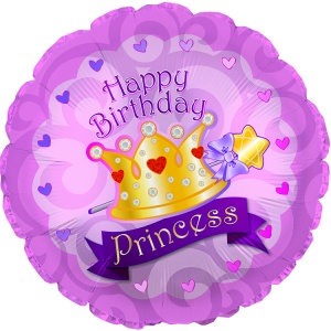 Happy Birthday Princess Crown Gems